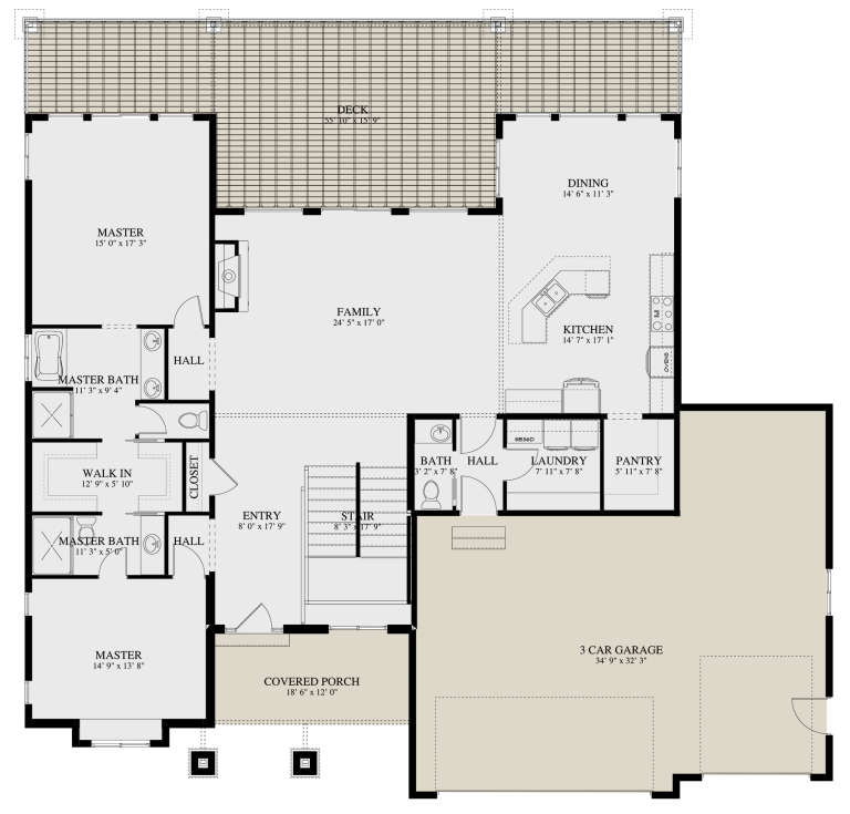 House Plan House Plan #23998 Drawing 1