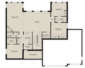 Basement for House Plan #2802-00045