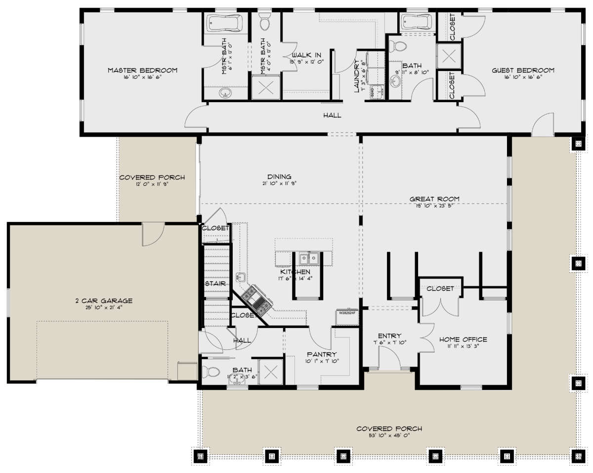 Main Floor for House Plan #2802-00046