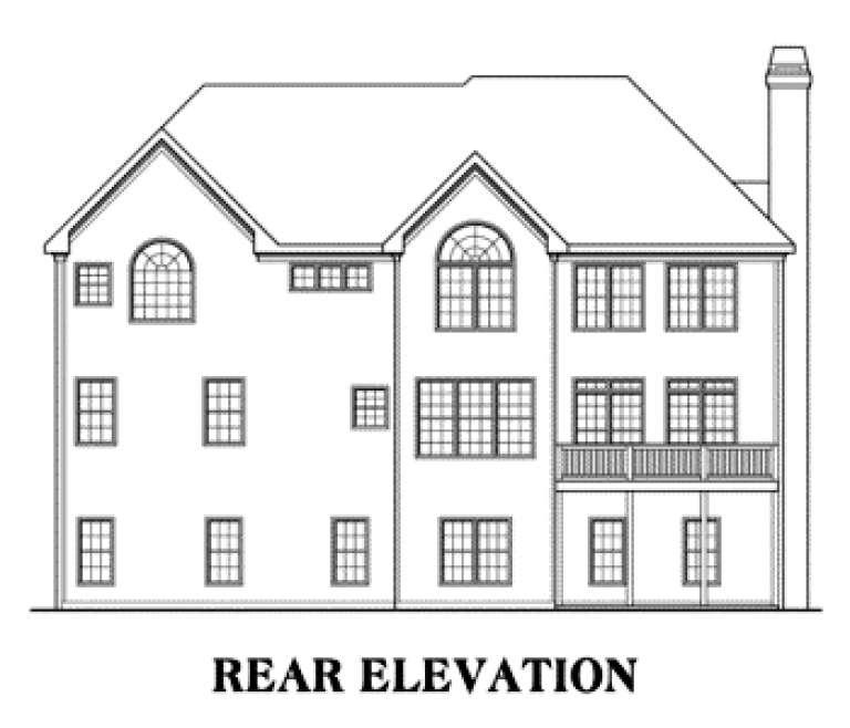 Traditional House Plan #009-00008 Elevation Photo
