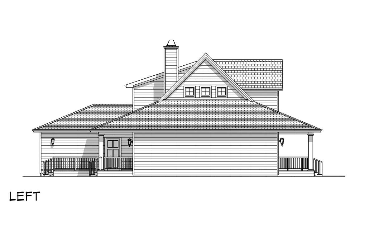 Farmhouse House Plan #3125-00027 Elevation Photo