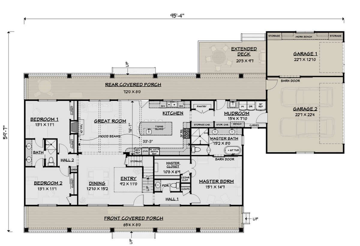 Main Floor for House Plan #3125-00027