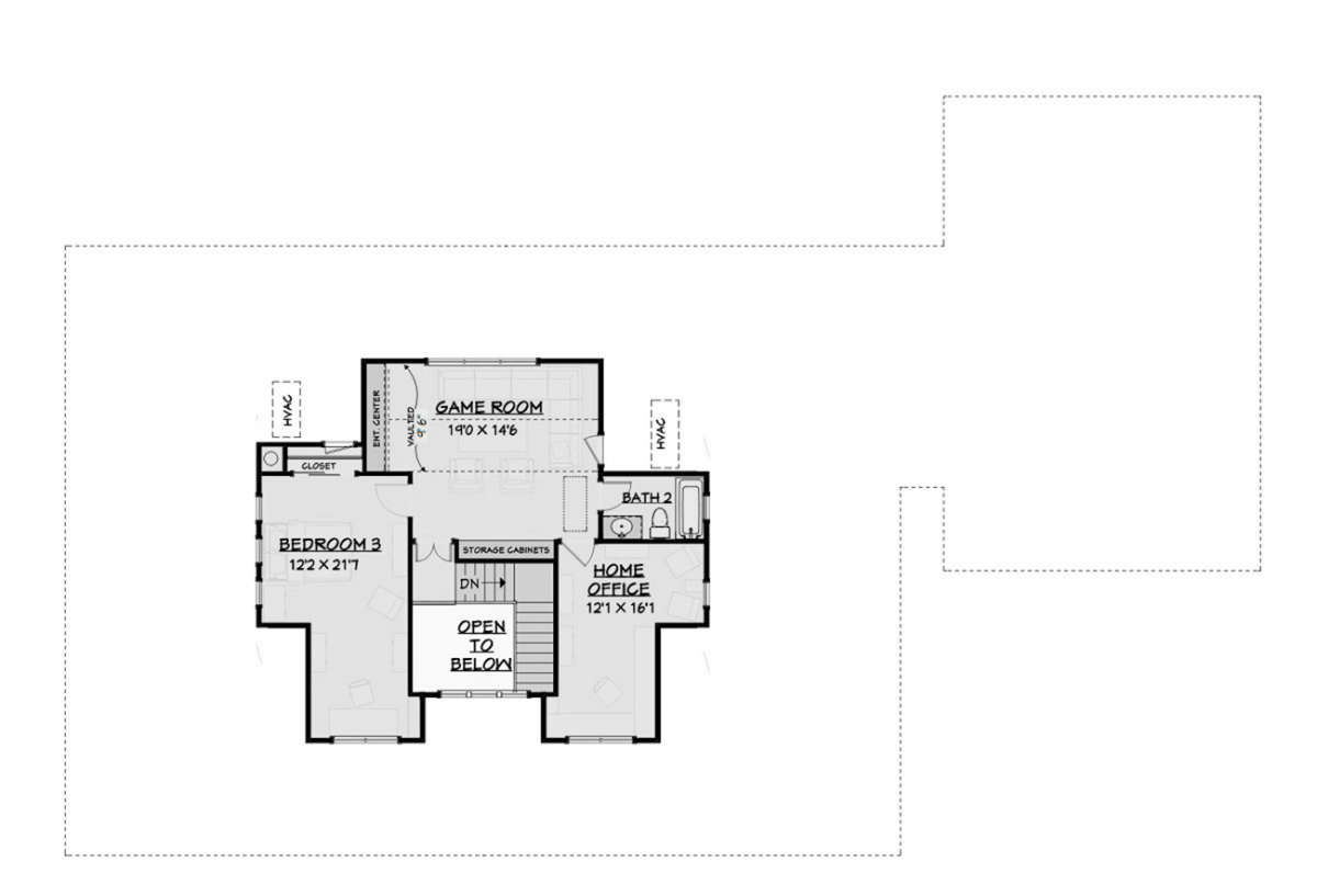 Second Floor for House Plan #3125-00027