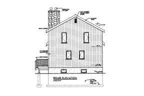 Cabin House Plan #033-00132 Elevation Photo
