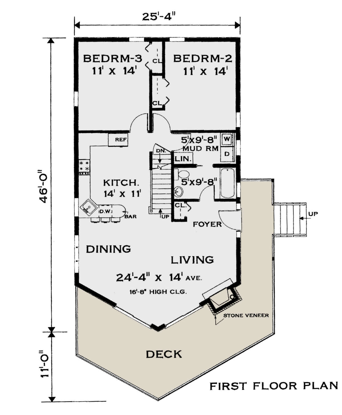 Main Floor for House Plan #033-00132