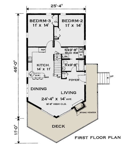 House Plan House Plan #24001 Drawing 1
