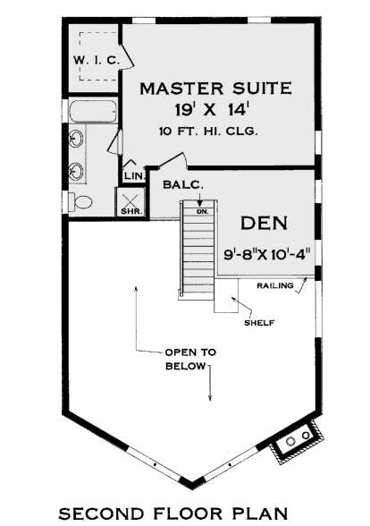 Second Floor for House Plan #033-00132