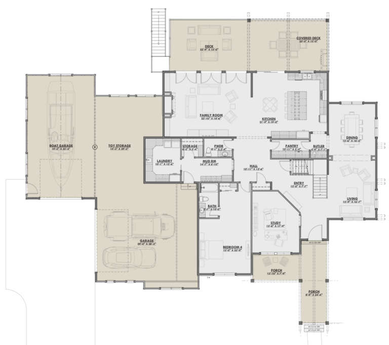 House Plan House Plan #24002 Drawing 1
