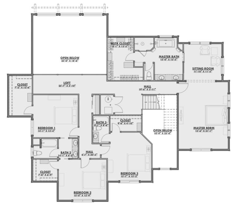 House Plan House Plan #24002 Drawing 2