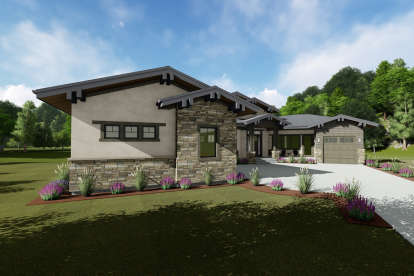 Northwest House Plan #425-00028 Elevation Photo