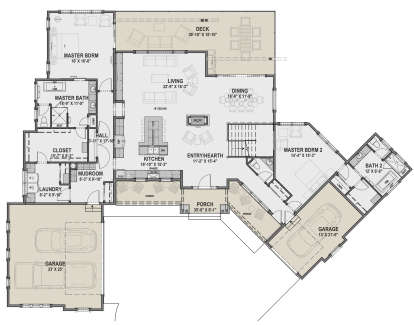 House Plan House Plan #24003 Drawing 1