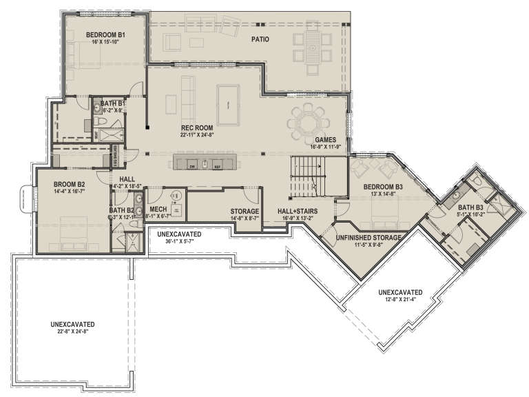 House Plan House Plan #24003 Drawing 2