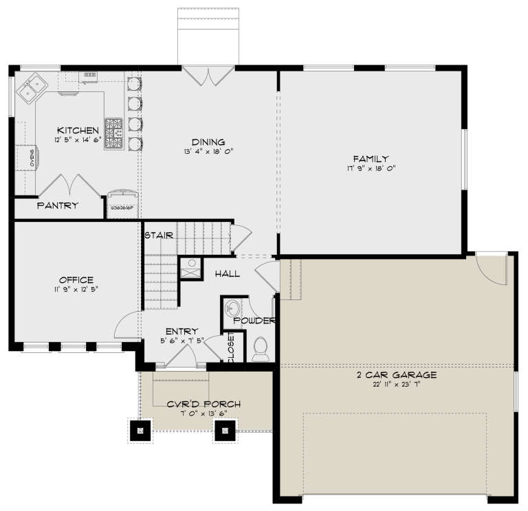 House Plan House Plan #24004 Drawing 1