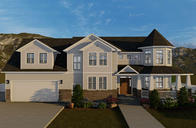 House Plan House Plan #24005 Front Elevation 