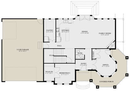 House Plan House Plan #24005 Drawing 1