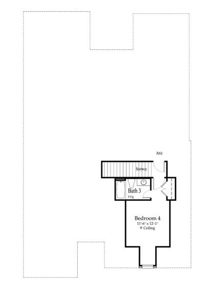 Second Floor for House Plan #7516-00046
