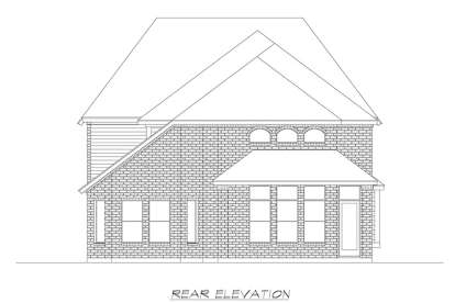 European House Plan #5445-00353 Elevation Photo