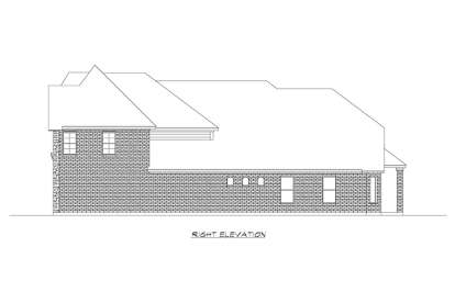 European House Plan #5445-00353 Elevation Photo