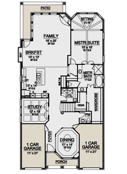 Main Floor for House Plan #5445-00353
