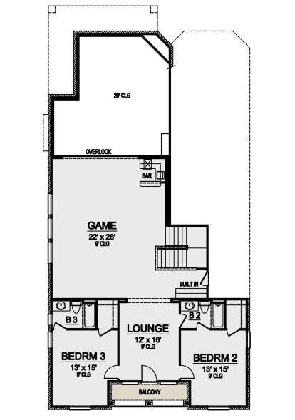 Second Floor for House Plan #5445-00353