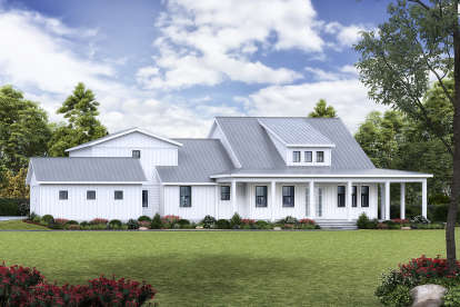 Modern Farmhouse House Plan #699-00257 Elevation Photo
