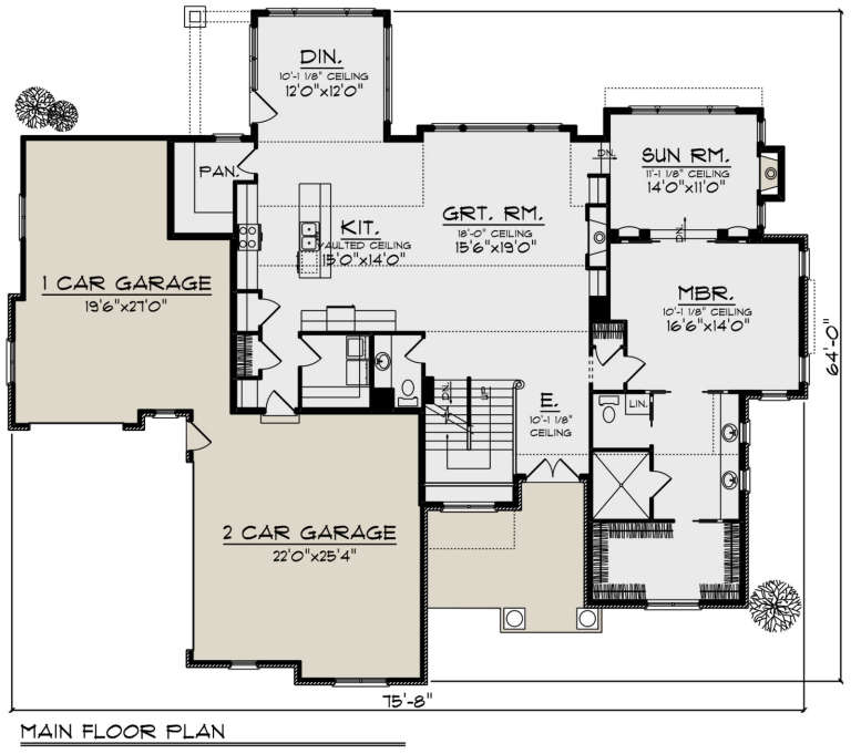 House Plan House Plan #24010 Drawing 1