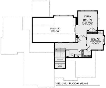 Second Floor for House Plan #1020-00342