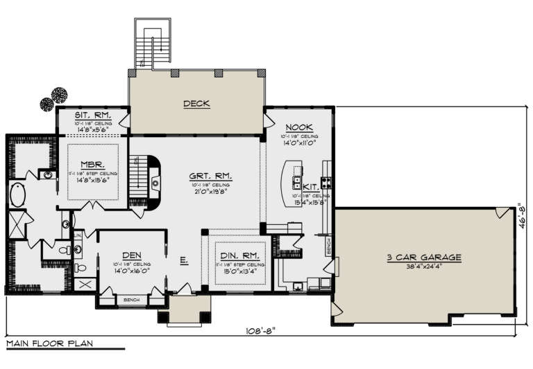 House Plan House Plan #24014 Drawing 1