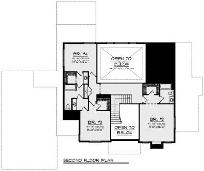 Second Floor for House Plan #1020-00348