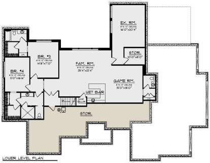 Basement for House Plan #1020-00349