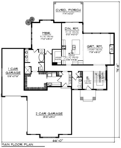 Main Floor  for House Plan #1020-00350