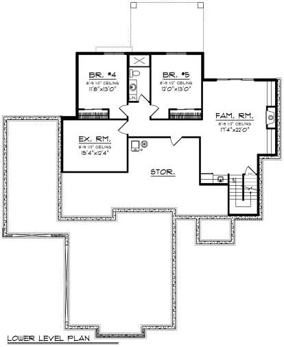 Basement for House Plan #1020-00350