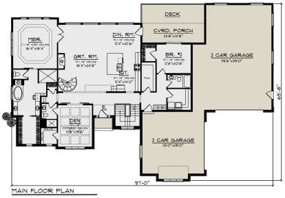 Main Floor for House Plan #1020-00351