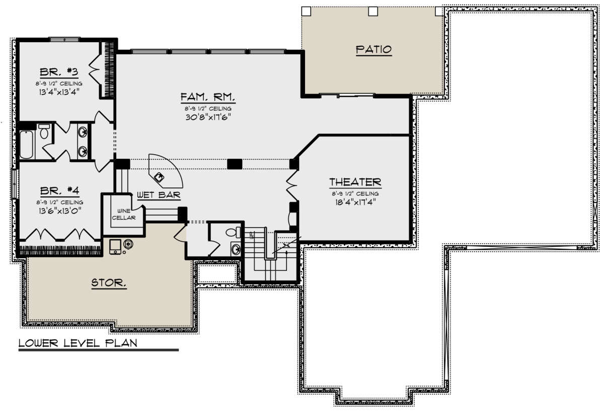Basement for House Plan #1020-00351