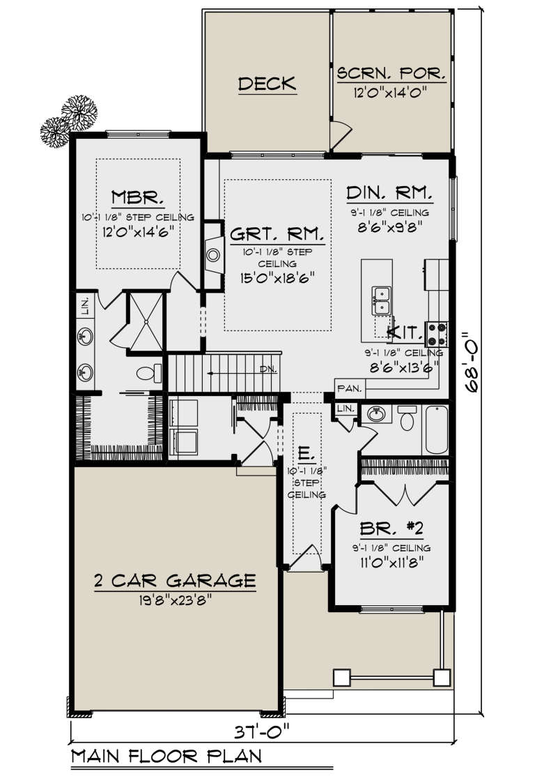House Plan House Plan #24022 Drawing 1