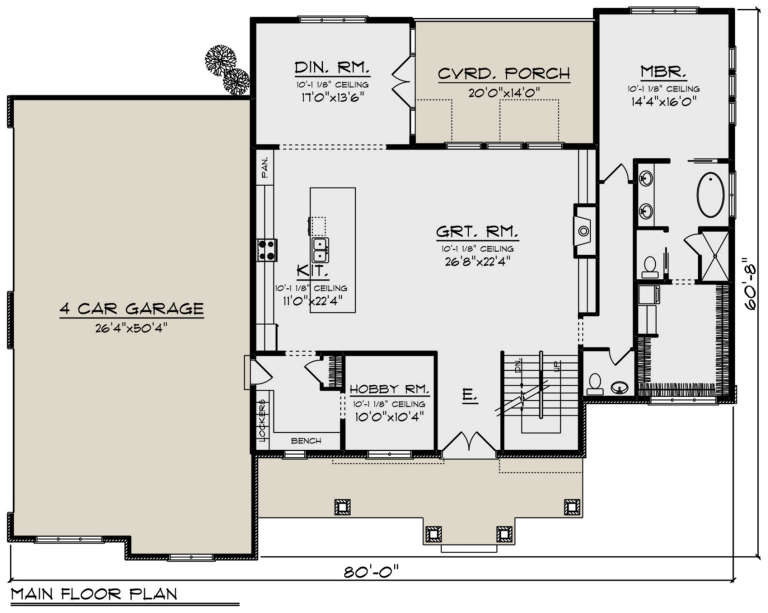 House Plan House Plan #24023 Drawing 1
