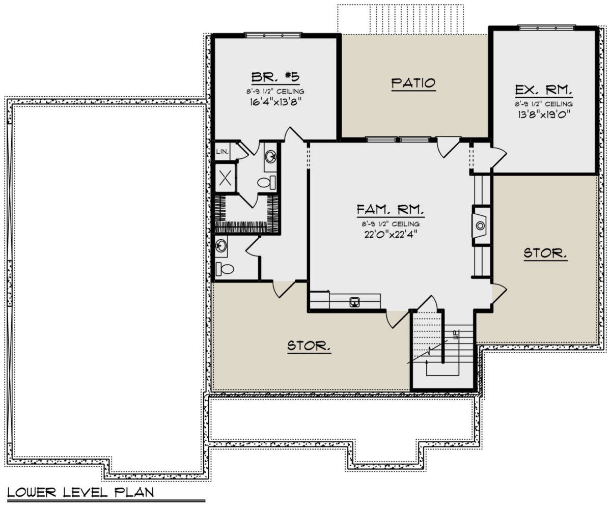 Basement for House Plan #1020-00353