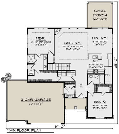 House Plan House Plan #24024 Drawing 1