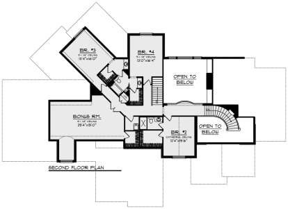 Second Floor for House Plan #1020-00355