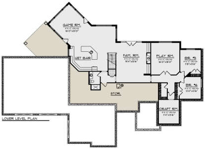 Basement for House Plan #1020-00355