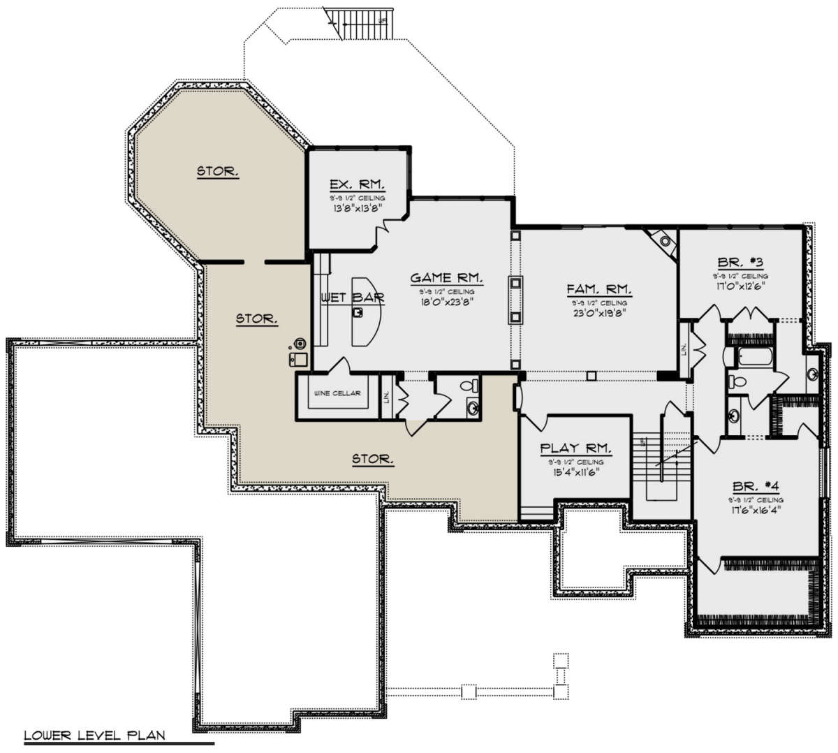 Basement for House Plan #1020-00356