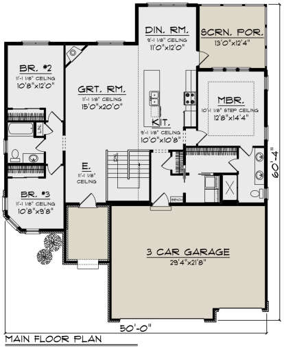Main Floor for House Plan #1020-00358
