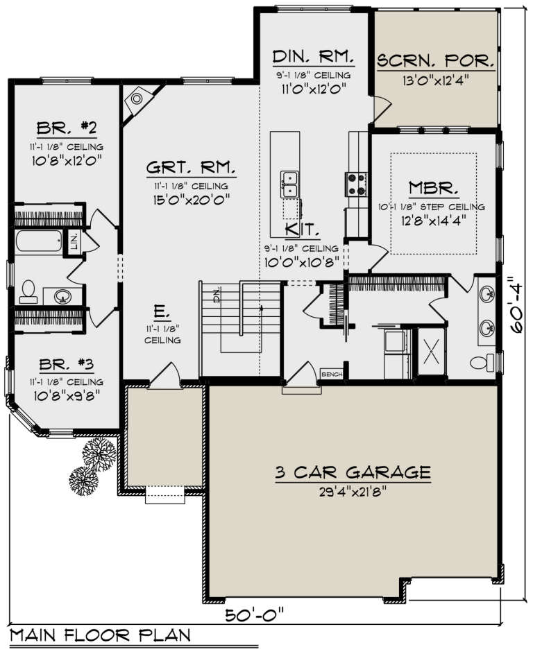 House Plan House Plan #24028 Drawing 1
