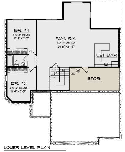 Basement for House Plan #1020-00358