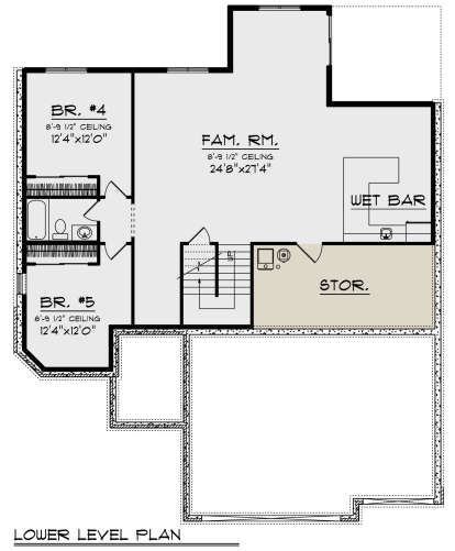 Basement for House Plan #1020-00358