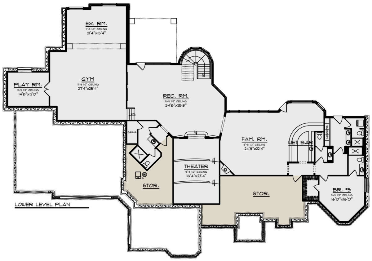 Basement for House Plan #1020-00359