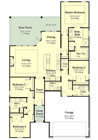 Main Floor for House Plan #7516-00049