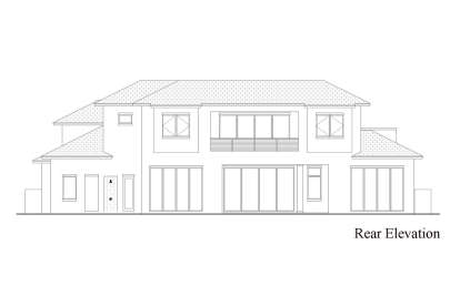 Coastal House Plan #207-00086 Elevation Photo