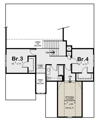 Second Floor for House Plan #402-01618