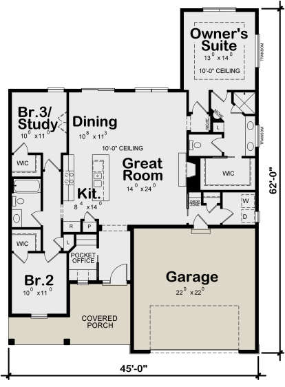Main Floor for House Plan #402-01619